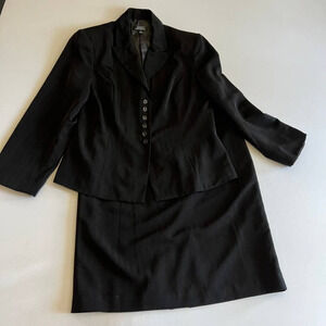 Giorgio Sant' Angelo Black Skirt Suit Set 14
